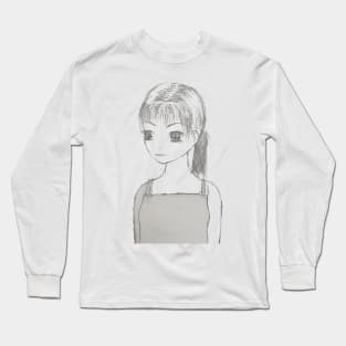 Korean Girl Long Sleeve T-Shirt